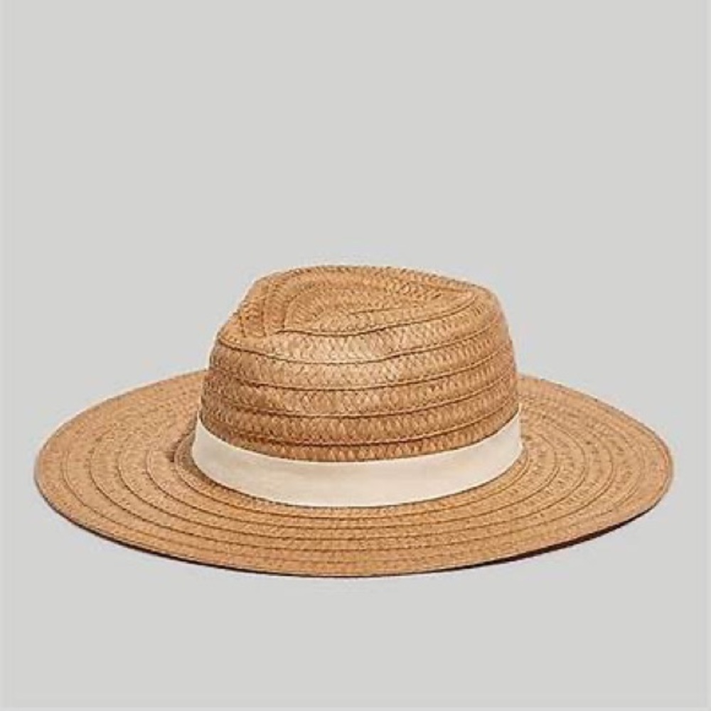 NEW! Madewell Packable Braided Straw Hat NWT Travel Vacation - Picture 2 of 7
